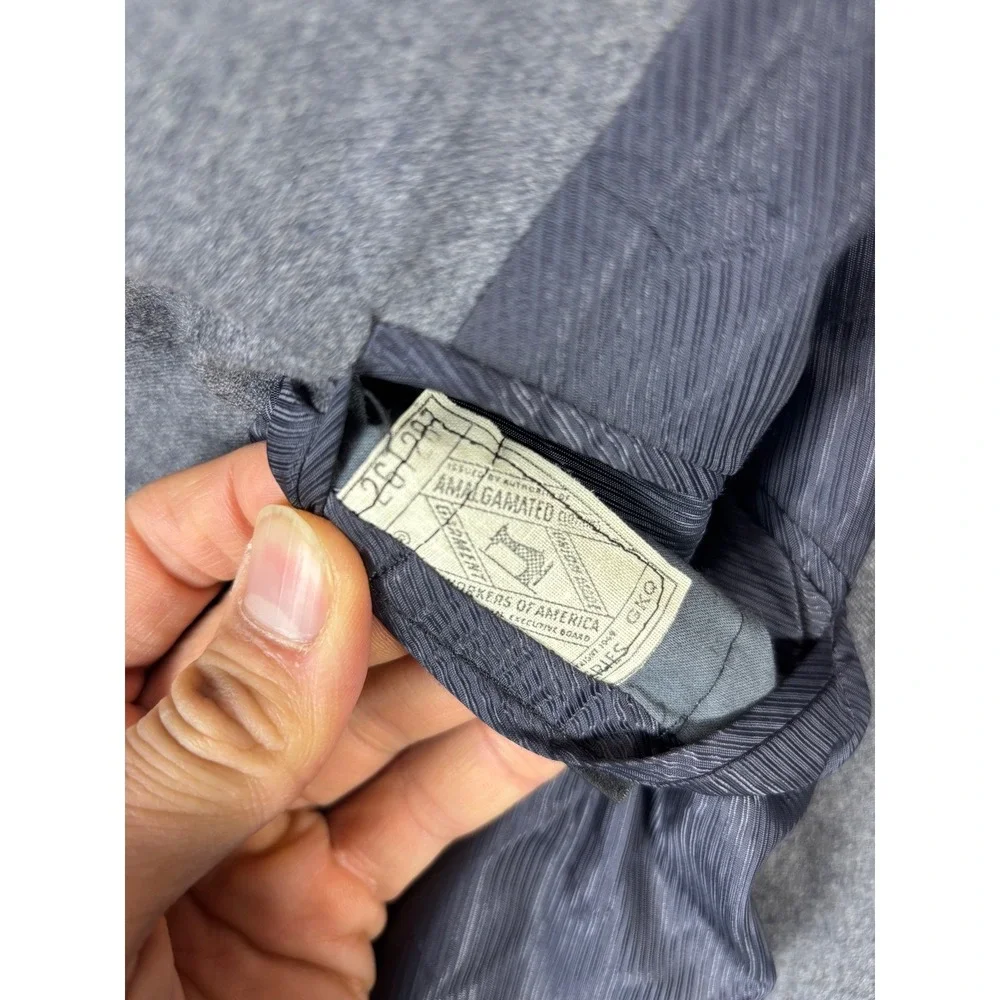 Hart Schaffner Marx Mens Gray Wool‎ Blazer Sport Coat Corporate Collection 42R